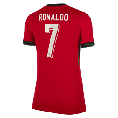 Cristiano Ronaldo Portugal National Team 2024 Stadium Home Women's Nike ...