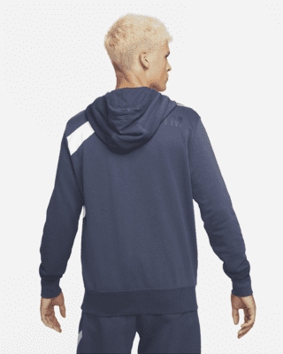 nike foundation overhead hoodie blue