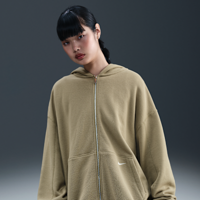 Felpa con cappuccio e zip a tutta lunghezza in fleece Nike Sportswear - Donna