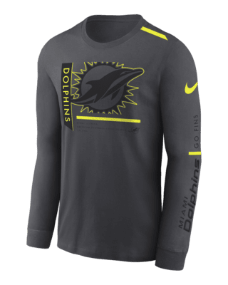 Ladies Miami Dolphins Long Sleeve T-Shirts, Dolphins Long-Sleeved Shirt