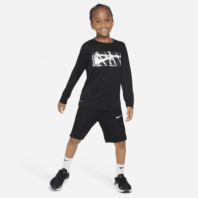 Nike "All Day Play" Long Sleeve Tee Little Kids Dri-FIT T-Shirt