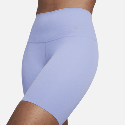 Shorts de ciclista de cintura alta de 20 cm con soporte suave para mujer Nike Zenvy