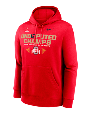 Мужское худи Ohio State Buckeyes 2024 College Football Playoff National Champions Und12puted Champs Nike College Pullover Hoodie для футбола