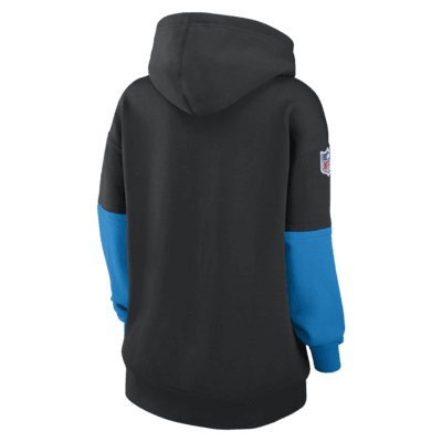 Sudadera con gorro sin cierre Nike de la NFL para mujer Carolina Panthers Sideline Essential