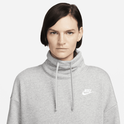 Sudadera de cuello alto oversized para mujer Nike Sportswear Club Fleece