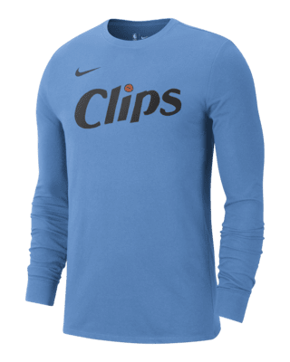 Мужская футболка LA Clippers Essential City Edition Nike NBA Long-Sleeve