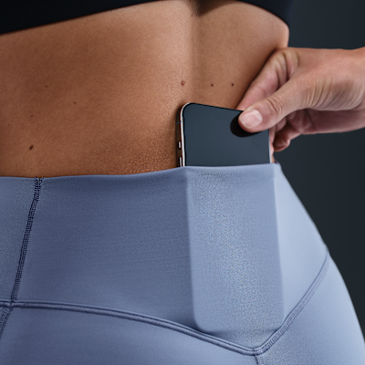 Højtaljede Nike Universa-leggings i 7/8-længde uden søm foran til kvinder