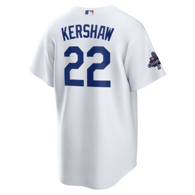 Clayton Kershaw Los Angeles Dodgers 2024 World Series Champions Men's Nike MLB Replica Jersey