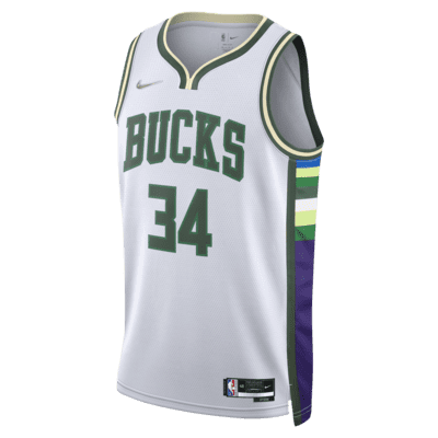 Milwaukee Bucks City Edition Nike Dri-FIT NBA Swingman Jersey. Nike SG