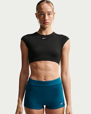 Женские  Nike Swim Cropped Swim Top
