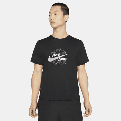 nike black running top