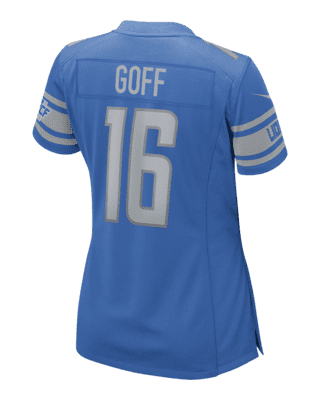 NFL Detroit Lions (Jared Goff) Women's Game Football Jersey.