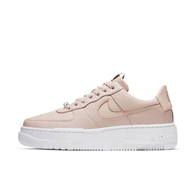 pink nike forces