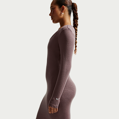 Nike Sportswear Chill Knit Women's Tight Long-Sleeve Midi Mini-Rib Dress