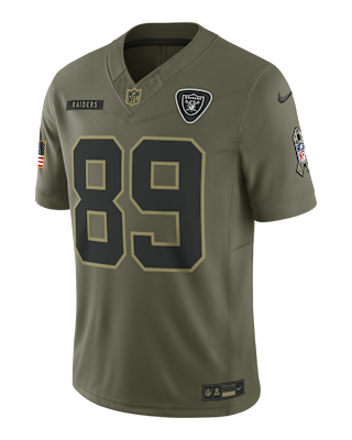 Мужские джерси Brock Bowers Las Vegas Raiders Salute to Service Nike Dri-FIT NFL Limited Jersey