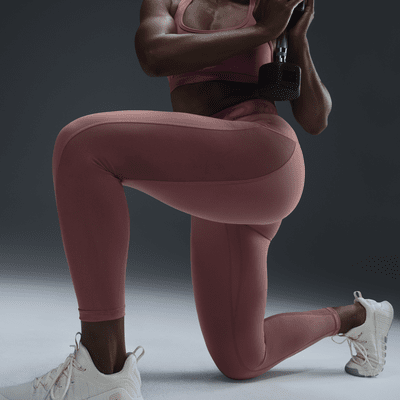Nike Pro Women's Mid-Rise 7/8 Mesh-Panelled Leggings