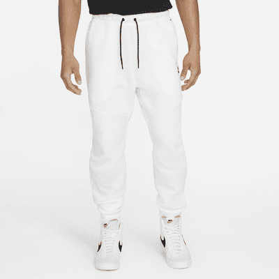 nike tech fleece joggers white