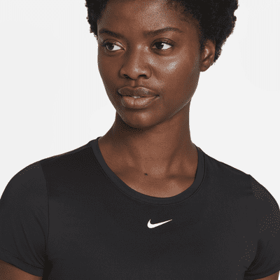 Haut à manches courtes et coupe slim Nike Dri-FIT One pour Femme