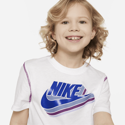 Conjunto de shorts de French Terry para niños talla pequeña Nike Sportswear Reimagine