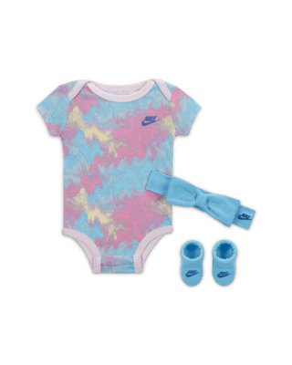 Детские  Nike Digi Dye 3-Piece Bodysuit Box Set Baby Bodysuit Set