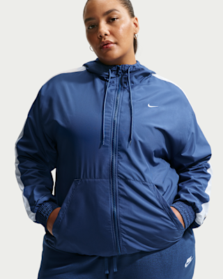 Женская куртка Nike Sportswear Classic Wovens Loose UV Hooded (Plus Size)