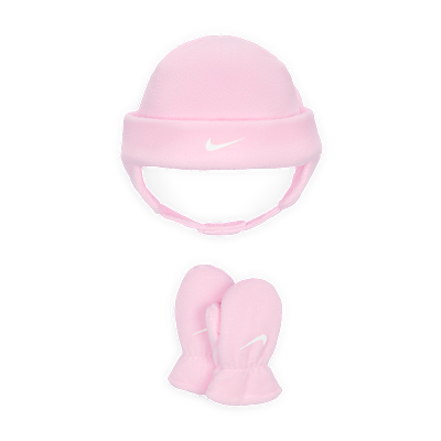 Nike Toddler Fleece Beanie and Mittens Set