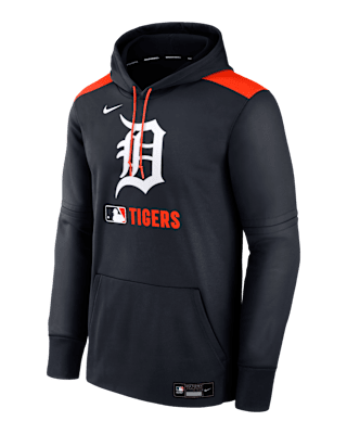 Мужское худи Detroit Tigers Authentic Collection Nike Therma MLB Pullover Hoodie