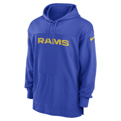 Los Angeles Rams Sideline Men's Nike Dri-FIT NFL Long-Sleeve Hooded Top ...