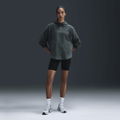 Felpa pullover oversize in fleece con cappuccio Therma-FIT Nike One – Donna