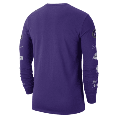 Nike Men's Nike Purple Los Angeles Lakers City Edition Performance T-Shirt