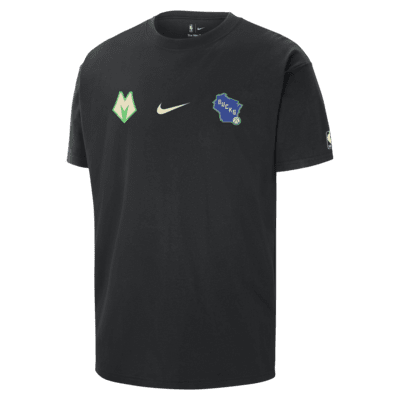 Milwaukee Bucks 2023/24 City Edition Men's Nike NBA Courtside Max90 T-Shirt