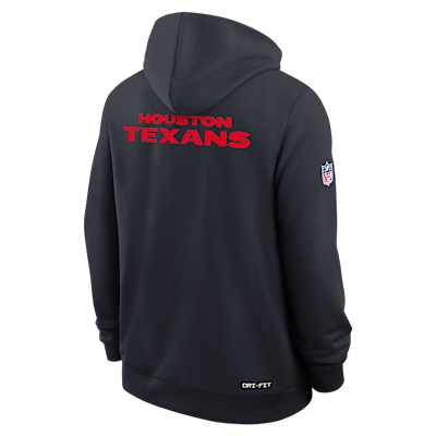 Houston Texans Initial Home Sideline Men's Nike Dri-FIT NFL Pullover Hoodie