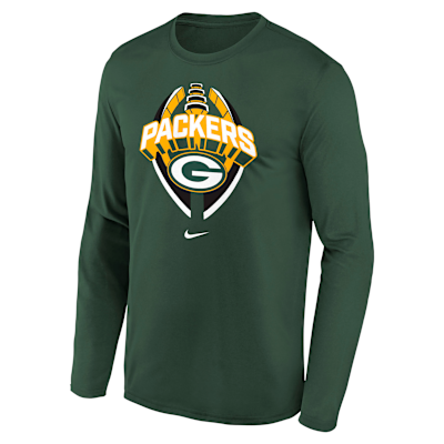 Green Bay Packers Legend Icon Big Kids' Nike Dri-FIT NFL Long-Sleeve T-Shirt