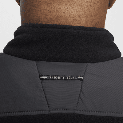 Haut de running en tissu Fleece à 1/4 de zip Nike Trail Polartec® pour homme