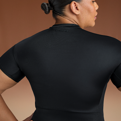 NikeSKIMS Shine Women's Mock-Neck Short-Sleeve Top