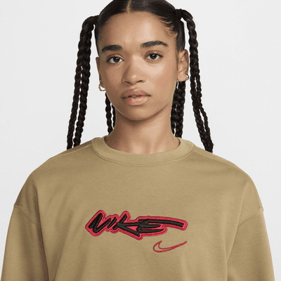 Nike Sportswear Breaking ruimvallende damestop van sweatstof