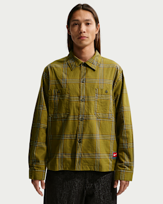 Мужские  Nike Life Long-Sleeve Flannel Shirt