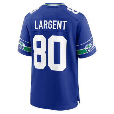 Jersey de fútbol americano Nike de la NFL Game para hombre Steve Largent Seattle Seahawks