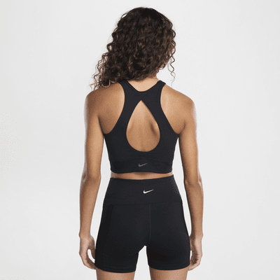 Sutiã de desporto com decote subido ligeiramente forrado e de suporte ligeiro Nike One Twist para mulher