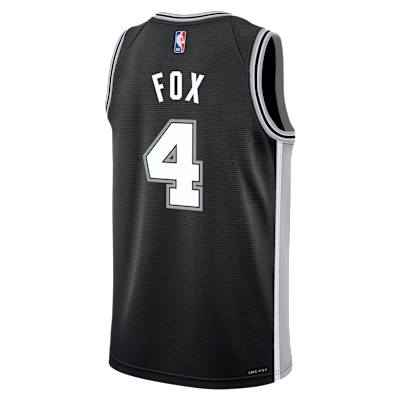 De'Aaron Fox San Antonio Spurs Icon Edition Big Kids' Swingman Jersey