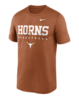 Мужская футболка Texas Courtside Basketball Legend Nike Dri-FIT College для баскетбола