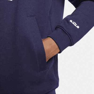 Sudadera con gorro sin cierre de tejido Fleece para hombre LeBron. Nike.com