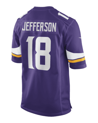 Justin Jefferson Minnesota Vikings Signed Nike Game Color Rush