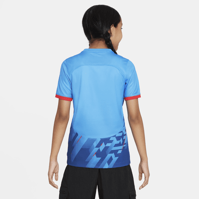 Camisola de futebol Nike Dri-FIT do terceiro equipamento Stadium RB Leipzig 2023/24 Júnior