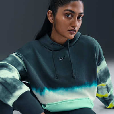 Nike Sportswear Phoenix Fleece x NorBlack NorWhite Women's Oversized Printed Pullover Hoodie
