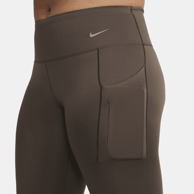 Nike Go erős tartást adó, középmagas derekú, teljes hosszúságú női leggings zsebekkel