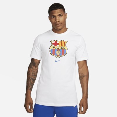 blue and white nike t shirt