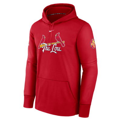 St. Louis Cardinals City Connect Practice Men's Nike Therma MLB Pullover Hoodie