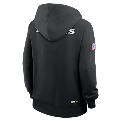Sudadera con gorro sin cierre Nike Dri-FIT de la NFL para mujer Baltimore Ravens Sideline