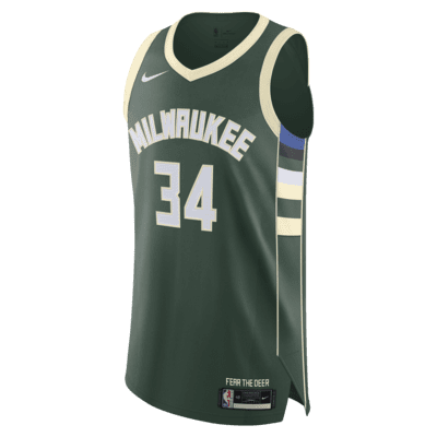 Giannis Antetokounmpo Bucks Icon Edition 2020 Nike NBA Authentic Trikot für Herren